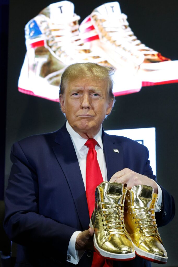 how many sneakers did trump sell